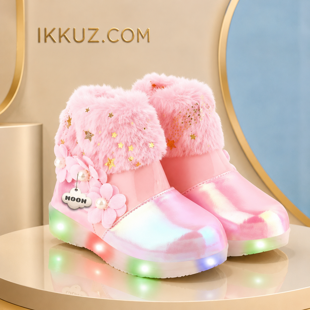 Girls LED Light-Up Shoes – Stylish, Lightweight &amp; Skin-Friendly Kids Footwear