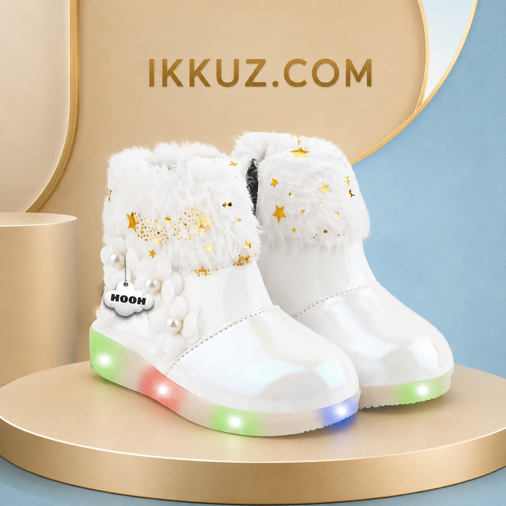 Girls LED Light-Up Shoes – Stylish, Lightweight &amp; Skin-Friendly Kids Footwear