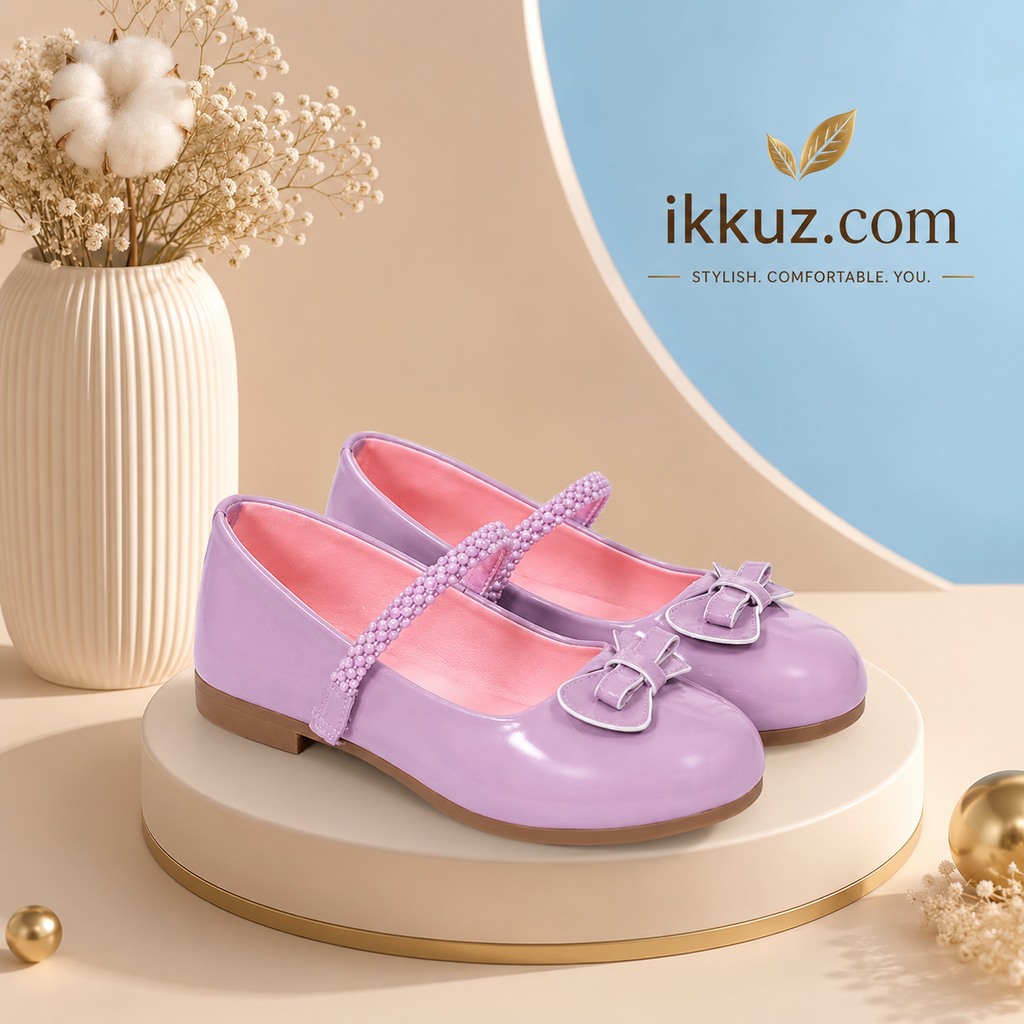 Girls Patent Leather Velcro Bellies