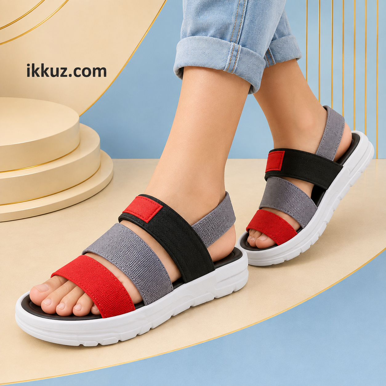 ARCHID Kids ComfortFlex EVA Slip-On Sandals – Adjustable Strap, Soft Cushion &amp; Anti-Slip Sole