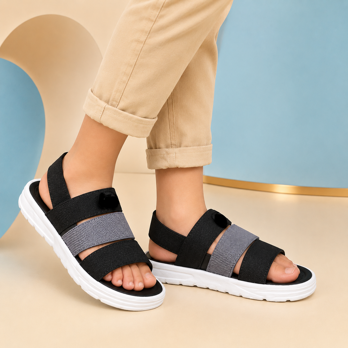 ARCHID Kids ComfortFlex EVA Slip-On Sandals – Adjustable Strap, Soft Cushion &amp; Anti-Slip Sole