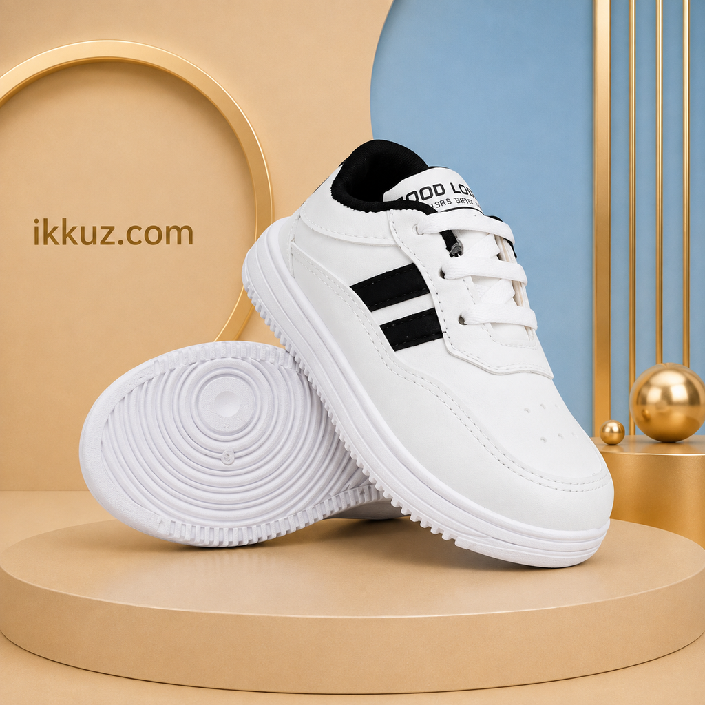 Airaqua Kids Boys Trendy Sports Shoes | Lightweight Comfortable Lace-Up Running Sneakers