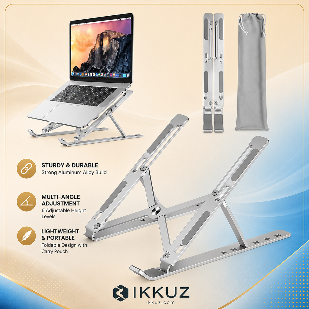 Premium Adjustable Metal Laptop Stand