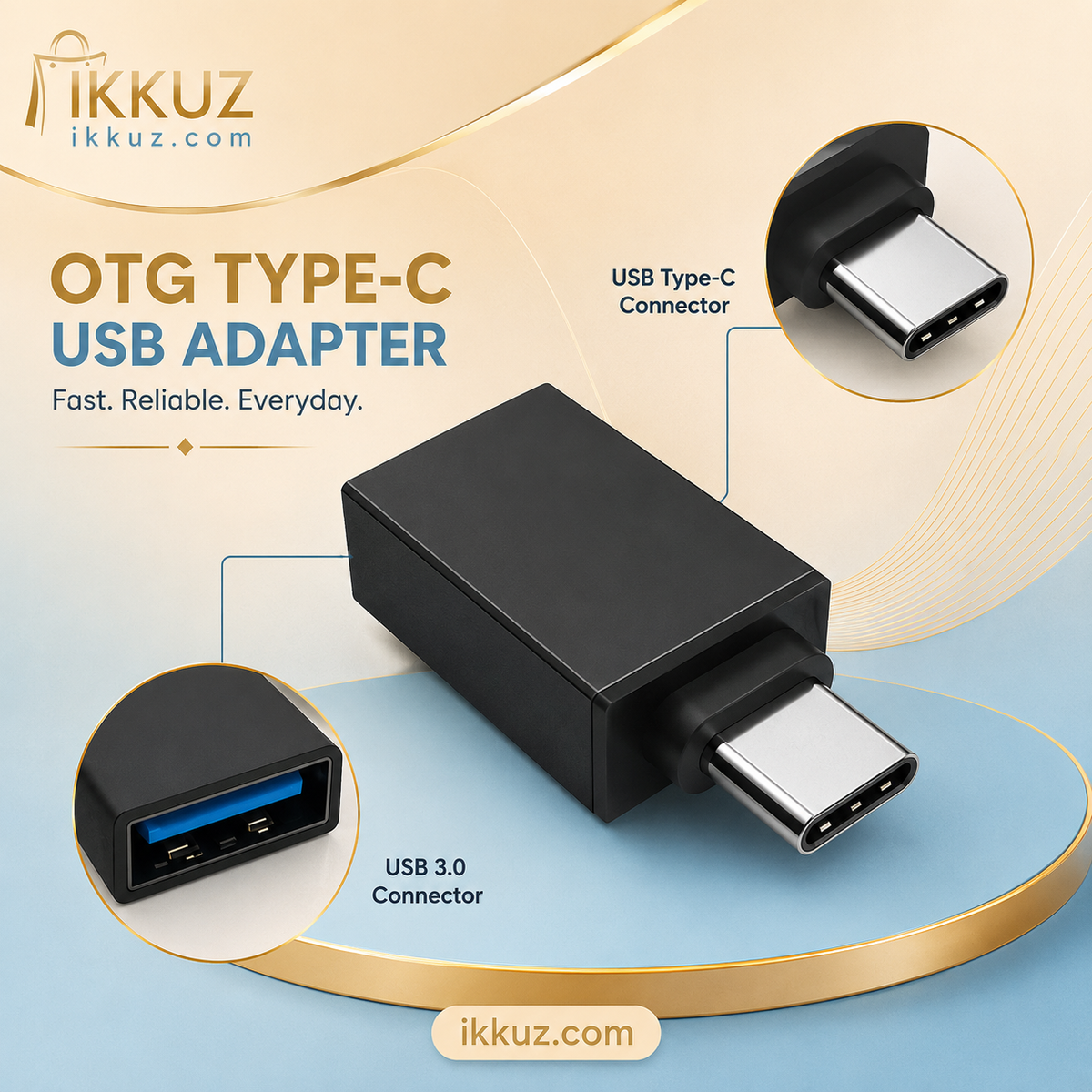 Wired Optical USB Mouse with FREE Type-C OTG Adapter Combo for Laptop, Desktop, Mobile &amp; Tablet