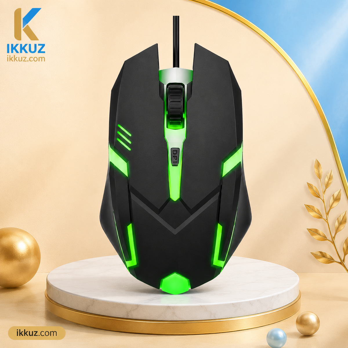 ANT Wired RGB Gaming Mouse – 2400 DPI Optical Sensor | 4 Durable Buttons | Ergonomic Design | Multicolour Backlight | Black