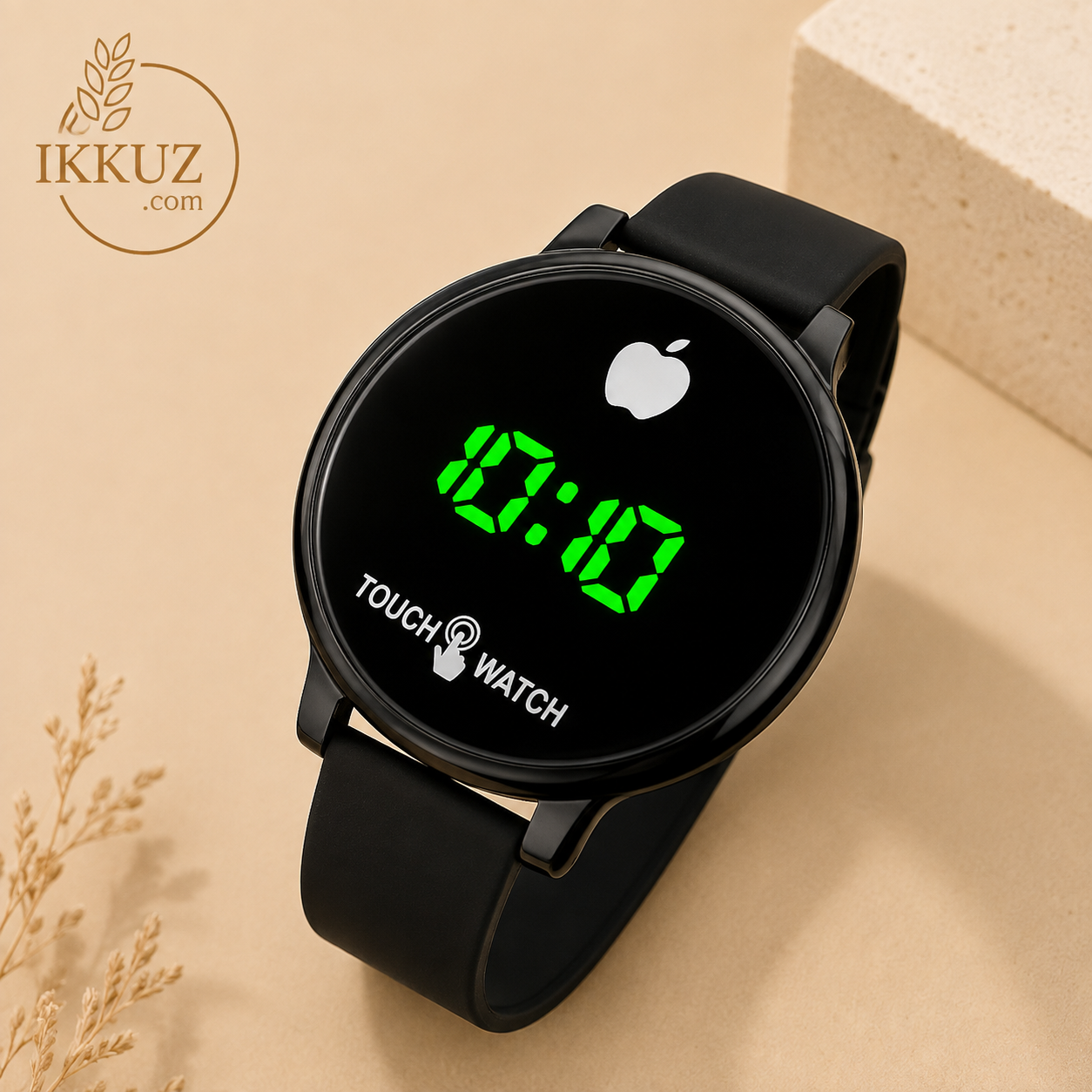 Trendy Touch Screen Digital LED Round Dial Watch for Boys &amp; Girls – Stylish Unisex Casual Wristwatch