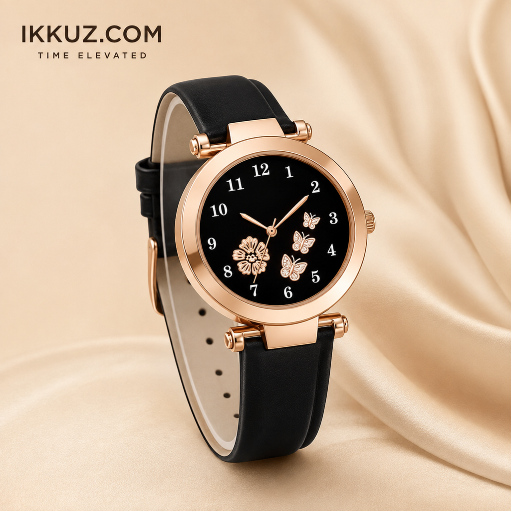 RISHOX Elegance Designer Quartz Analog Leather Watch for Women | Premium Fashion Wrist Watch for Girls | Classic Casual &amp; Party Wear