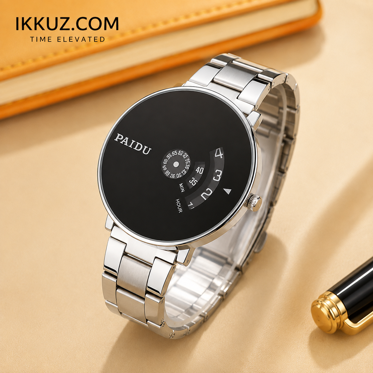 RISHOX Premium Stainless Steel Quartz Analog Watch for Men | Classic Business &amp; Casual Wrist Watch | Elegant Everyday Timepiece