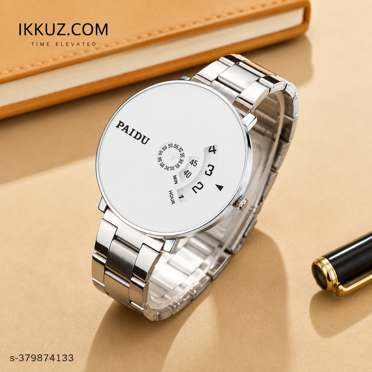 RISHOX Premium Stainless Steel Quartz Analog Watch for Men | Classic Business &amp; Casual Wrist Watch | Elegant Everyday Timepiece