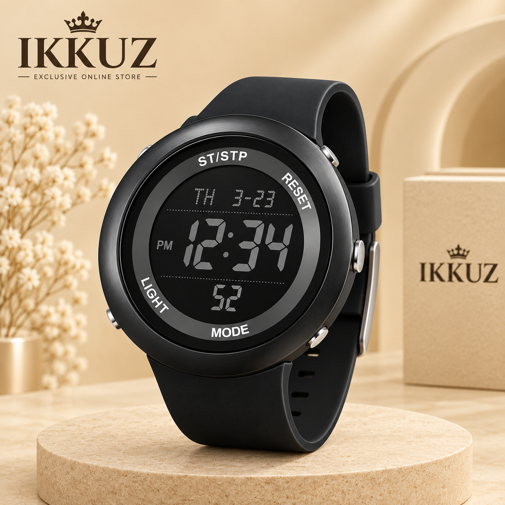 Exclusive AbZ Digital Sports Watch – Waterproof LED Display | Dual Time | Quartz | Unisex Sports Watch for Men, Boys &amp; Women