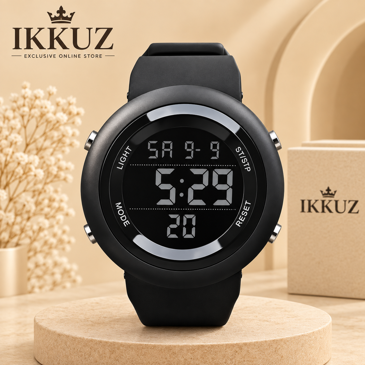 Exclusive AbZ Digital Sports Watch – Waterproof LED Display | Dual Time | Quartz | Unisex Sports Watch for Men, Boys &amp; Women