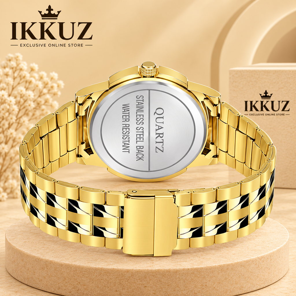 Exclusive Spencher Golden Luxury Analog Watch for Men &amp; Boys | Date Display | Quartz Movement | Water Resistant