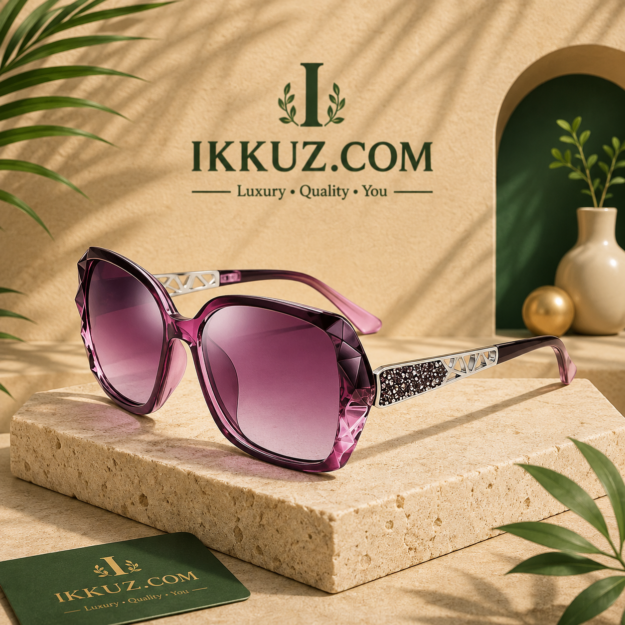 Women’s Oversized Fashion Sunglasses – Stylish Lightweight UV Protected Eyewear