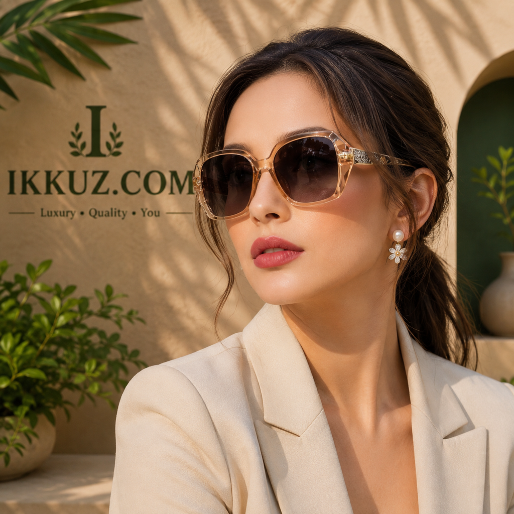 Women’s Oversized Fashion Sunglasses – Stylish Lightweight UV Protected Eyewear