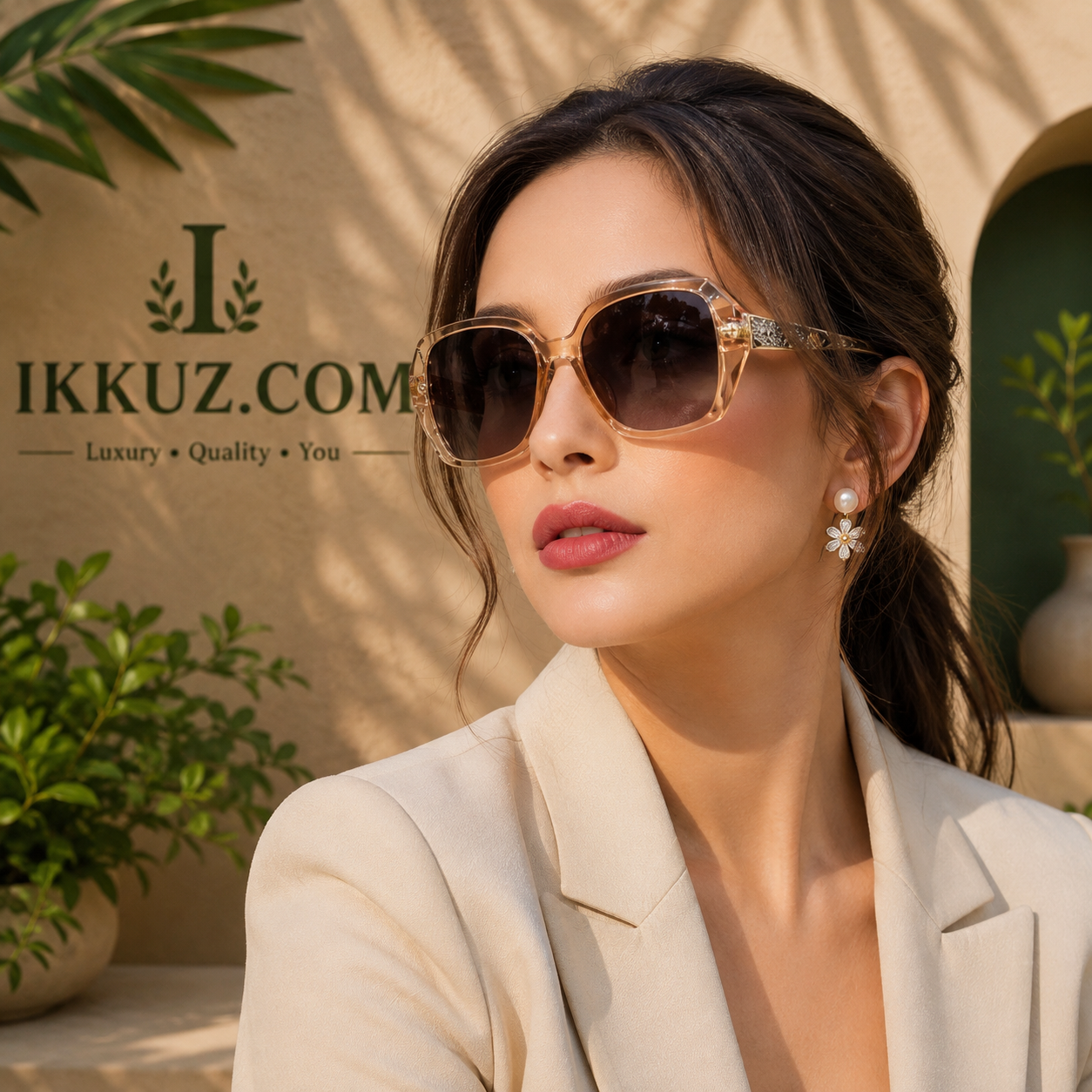 Women’s Oversized Fashion Sunglasses – Stylish Lightweight UV Protected Eyewear