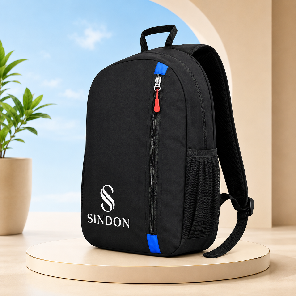 SINDON 25L Water-Resistant Casual Backpack | Lightweight Travel, School &amp; Office Bag | Premium Polyester Multipurpose Daypack for Men &amp; Women