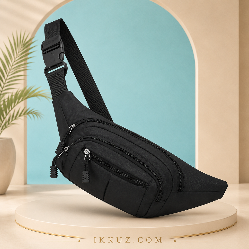UrbanFlex Multipurpose Waist Bag | Unisex Crossbody Sling Bag | Stylish Travel, Sports &amp; Daily Essentials Belt Bag for Men &amp; Women
