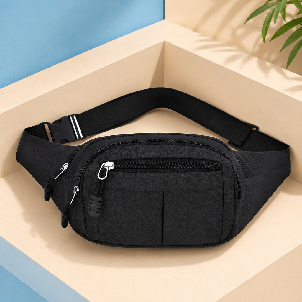UrbanFlex Multipurpose Waist Bag | Unisex Crossbody Sling Bag | Stylish Travel, Sports &amp; Daily Essentials Belt Bag for Men &amp; Women