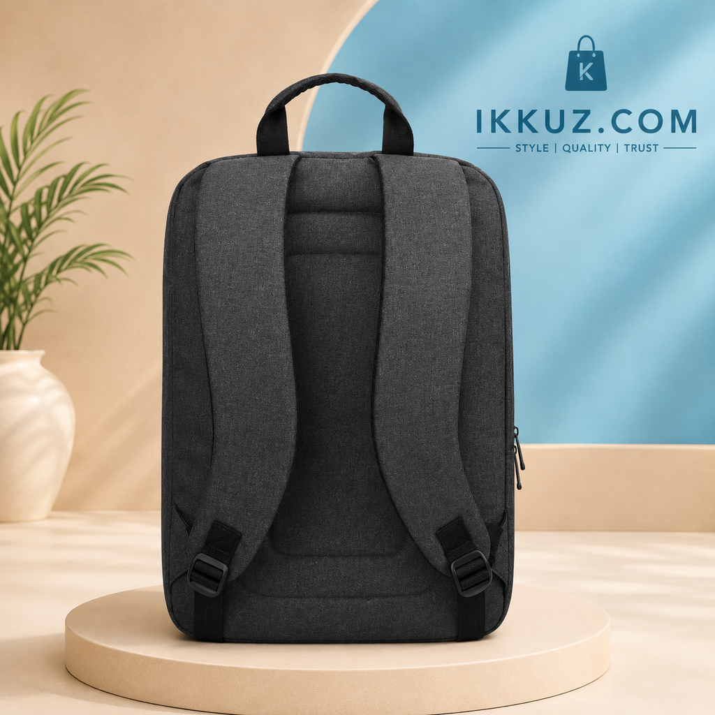 Verzeo 25L Premium PU Laptop Backpack | Water-Resistant Business, College &amp; Travel Backpack | Stylish Multipurpose Bag for Men &amp; Women
