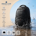 Wildclub UrbanPro 25L Premium Laptop Backpack | Water-Resistant Business, College &amp; Travel Backpack | USB Charging Port | 15.6" Laptop Bag for Men &amp; Women | Black