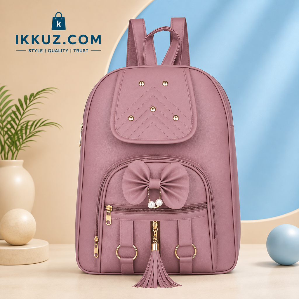 Urban Chic PU Backpack for Women | Stylish Multi-Compartment Travel &amp; College Bag