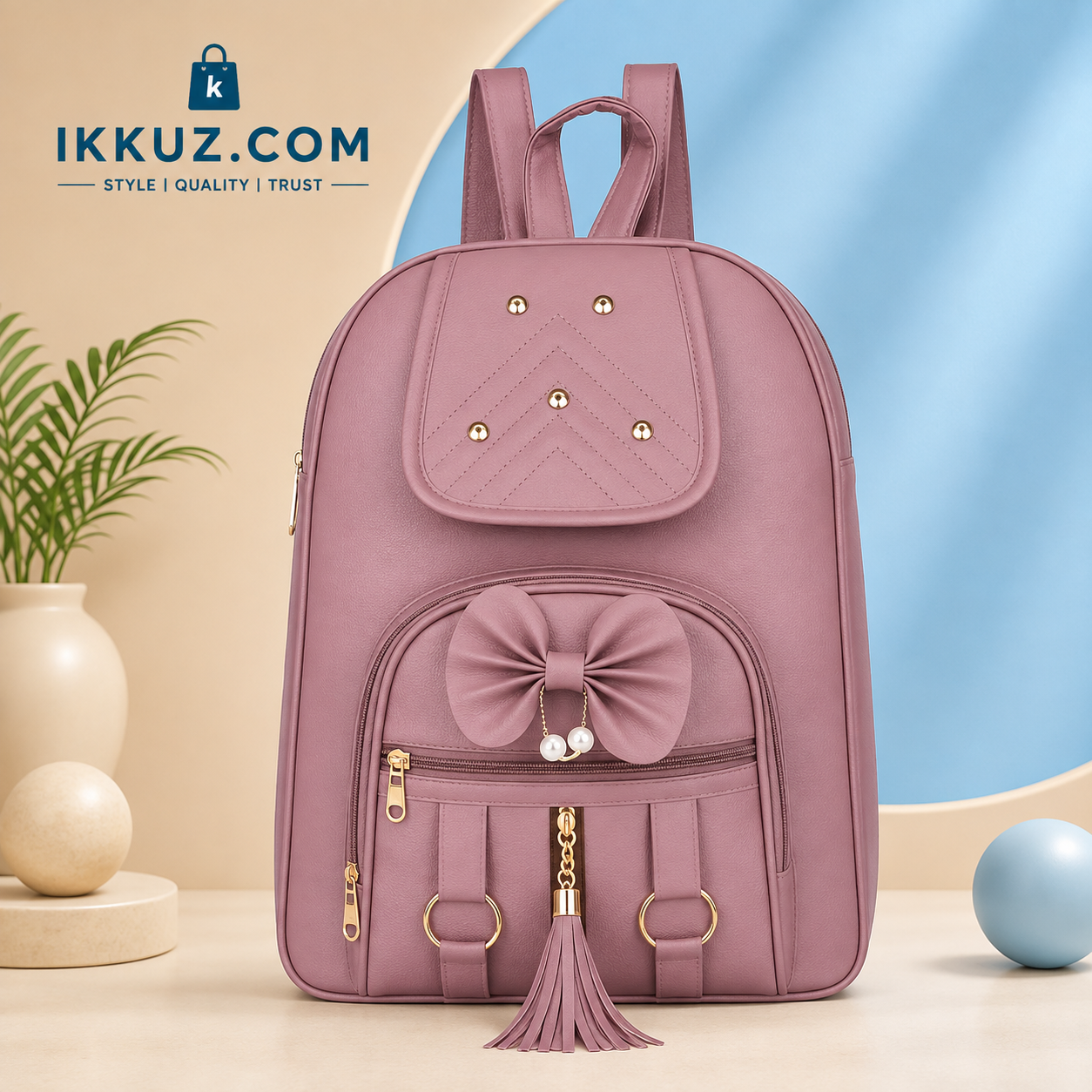 Urban Chic PU Backpack for Women | Stylish Multi-Compartment Travel &amp; College Bag