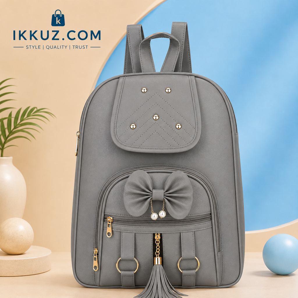 Urban Chic PU Backpack for Women | Stylish Multi-Compartment Travel &amp; College Bag