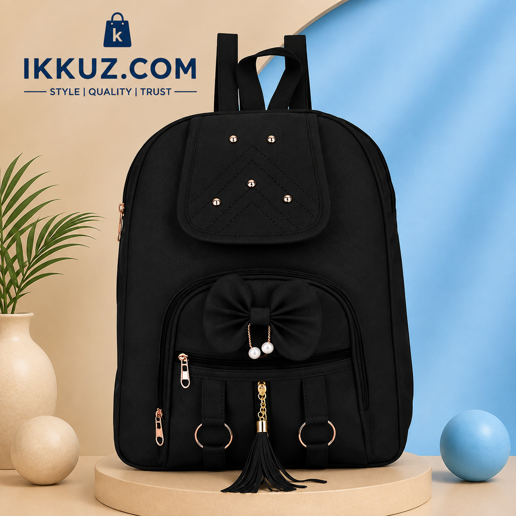 Urban Chic PU Backpack for Women | Stylish Multi-Compartment Travel &amp; College Bag