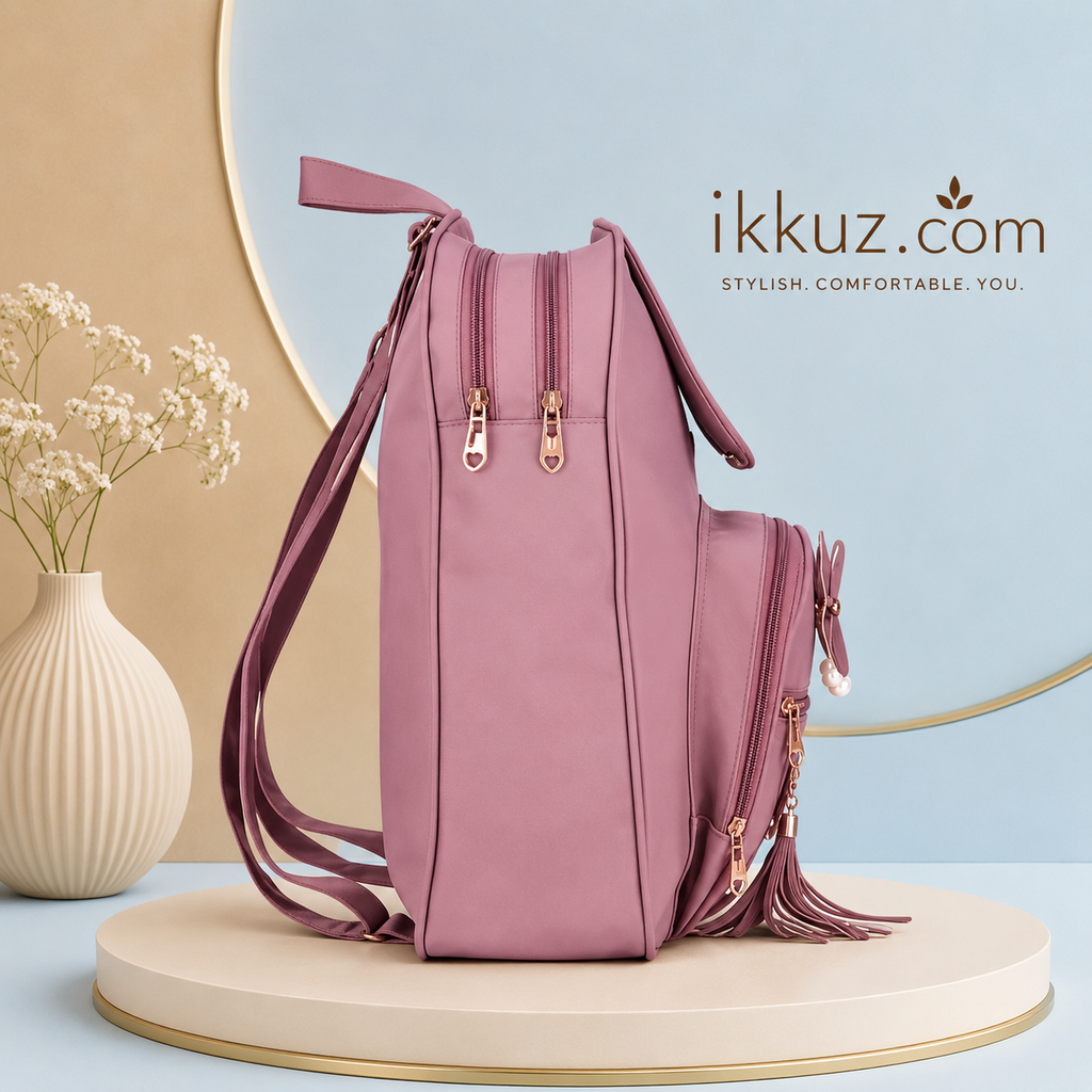 Urban Chic PU Backpack for Women | Stylish Multi-Compartment Travel &amp; College Bag