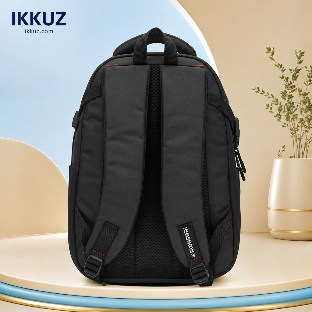UrbanShield 30L Water-Resistant Laptop Backpack | Premium Travel, Office, College &amp; School Backpack for Men &amp; Women – Black