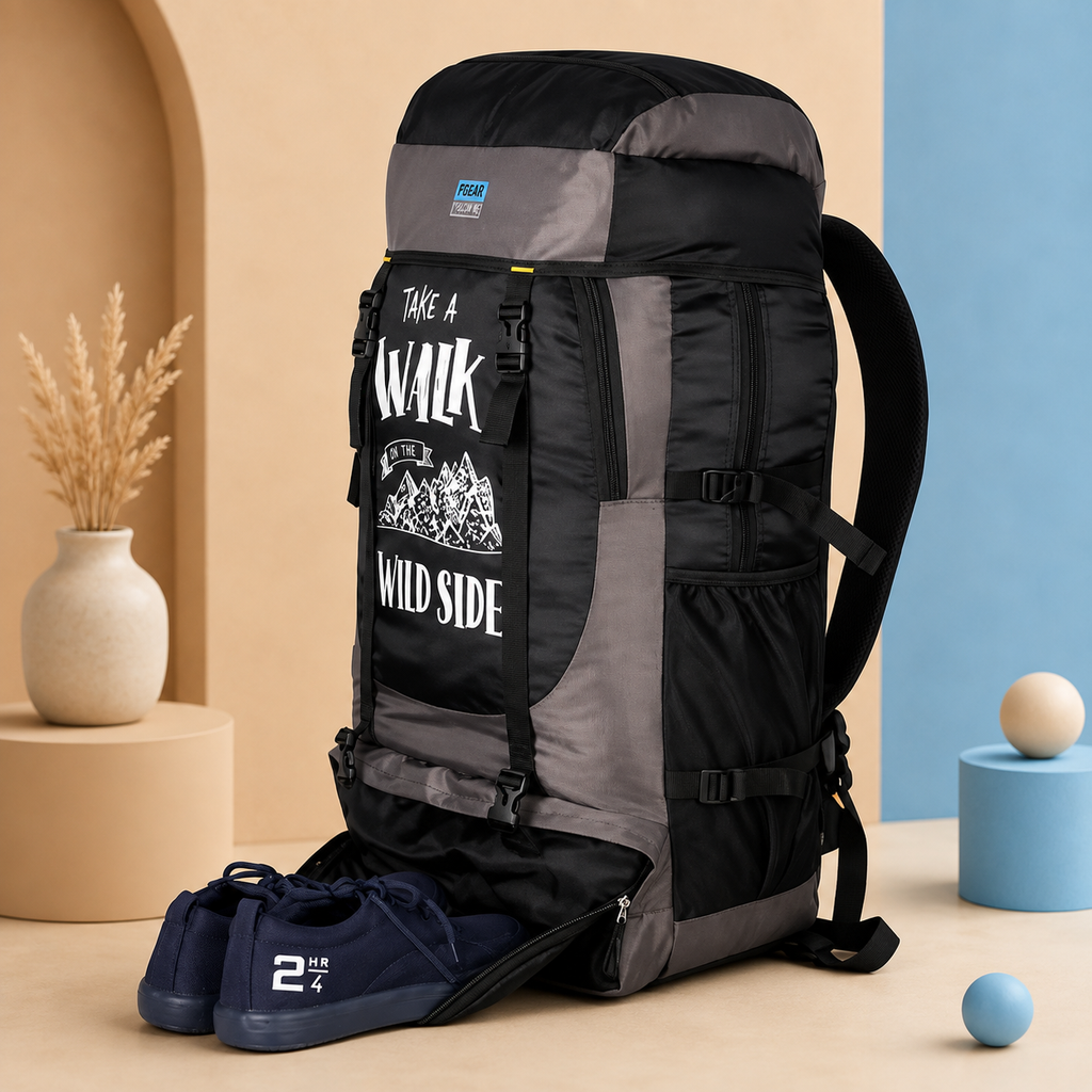 Premium Travel Rucksack Backpack | Trekking, Hiking, Camping &amp; Tourist Travel Bag for Men | Large Capacity Outdoor Backpack