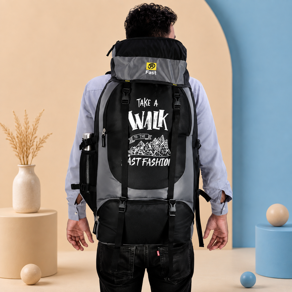 Premium Travel Rucksack Backpack | Trekking, Hiking, Camping &amp; Tourist Travel Bag for Men | Large Capacity Outdoor Backpack