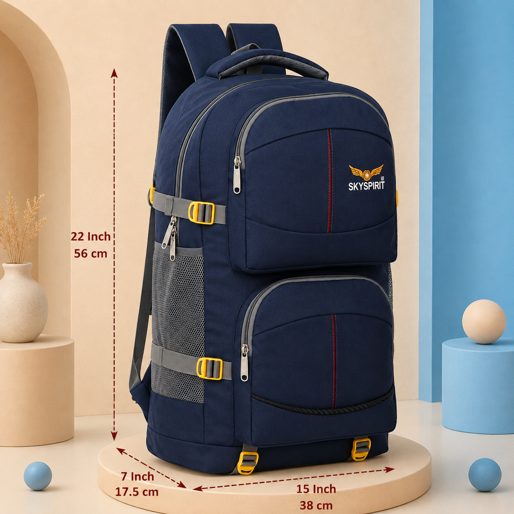 60L Waterproof Trekking &amp; Hiking Backpack | Large Travel Rucksack for Men | Camping, Backpacking &amp; Outdoor Adventure Bag