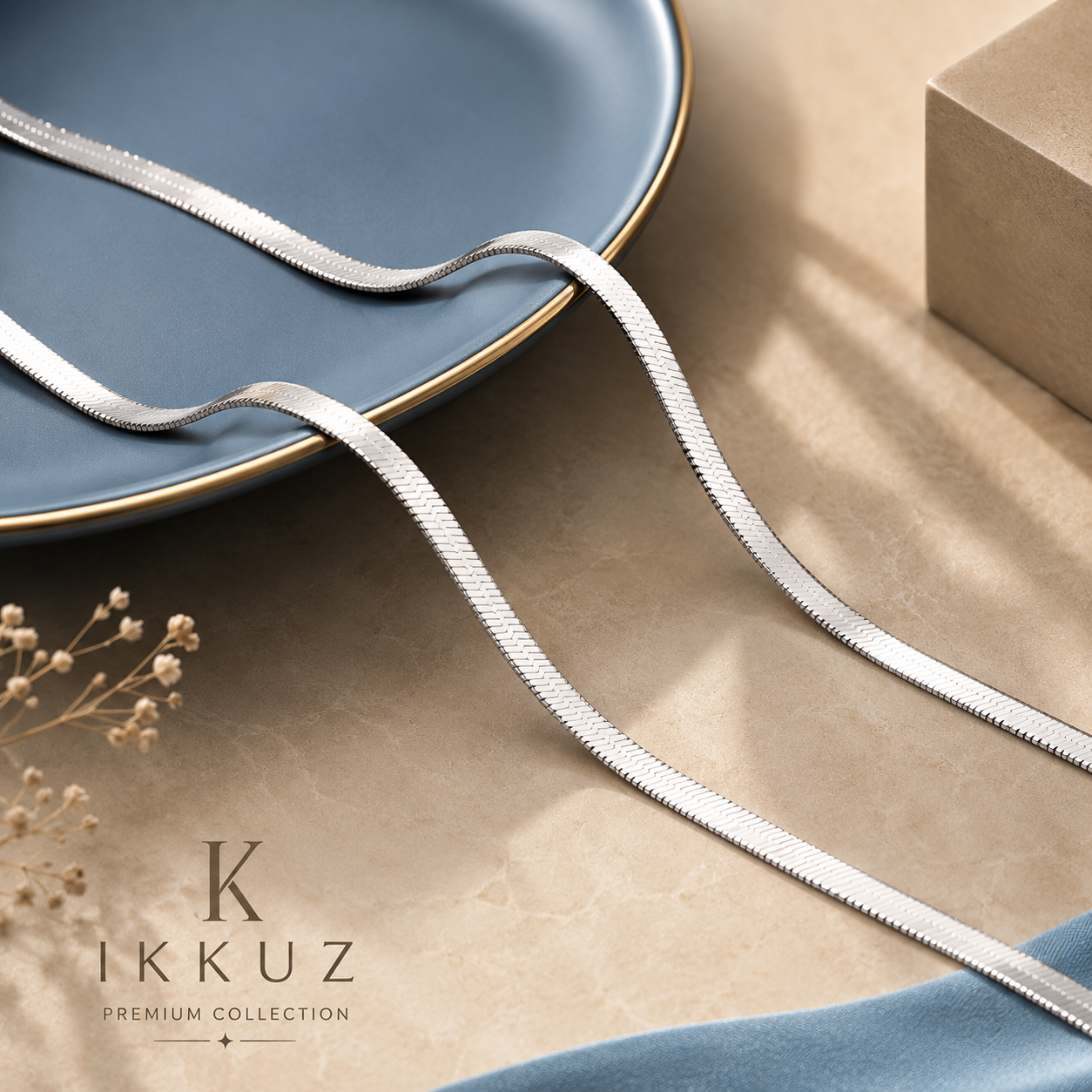 Premium Silver Stainless Steel Snake Chain Necklace | Unisex Minimalist Fashion Chain