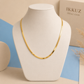 Luxe Snake Chain Necklace for Girls &amp; Women | Anti-Tarnish Gold-Plated Stainless Steel Chain