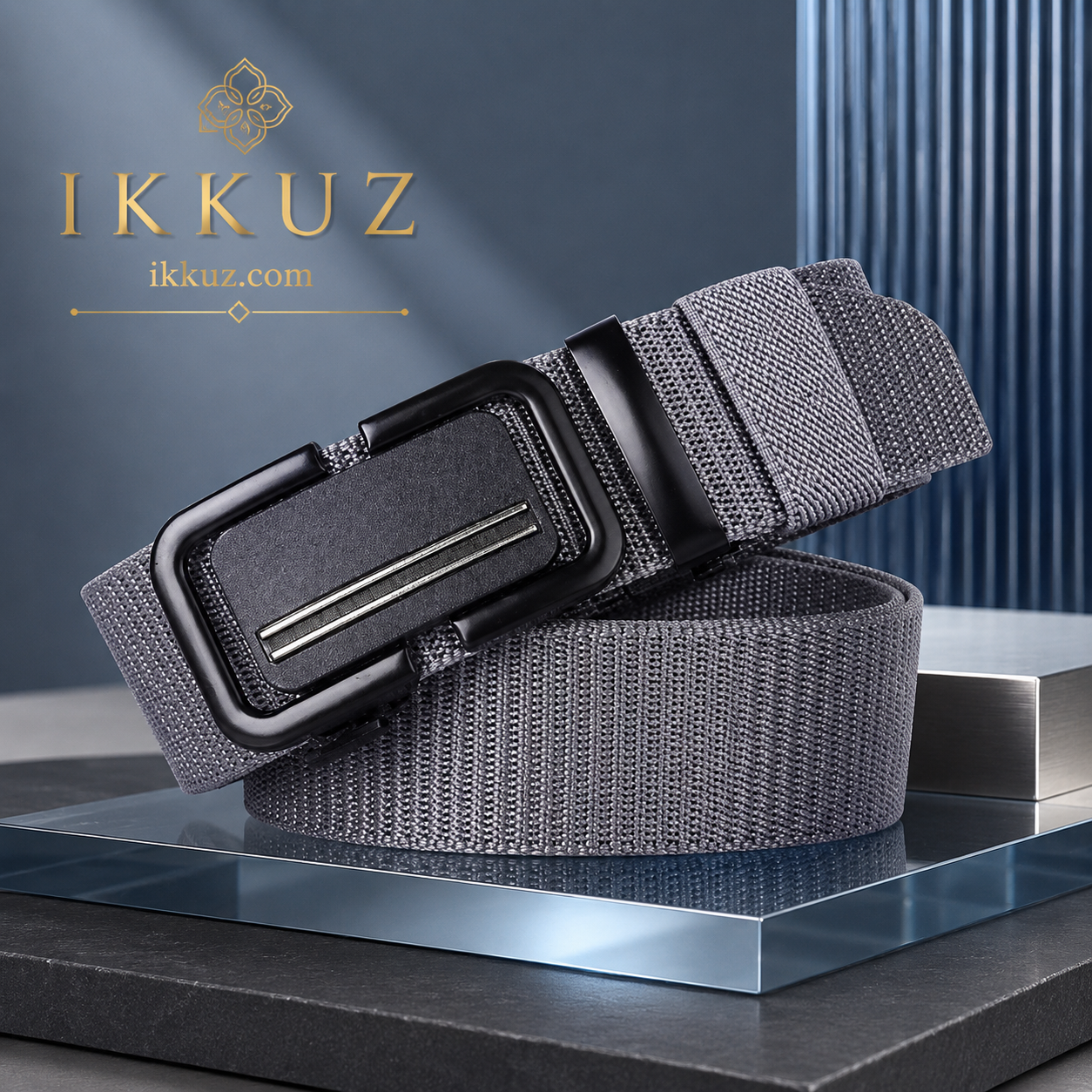 Textured PU Leather Casual Belt for Men | Adjustable Everyday Fashion Belt