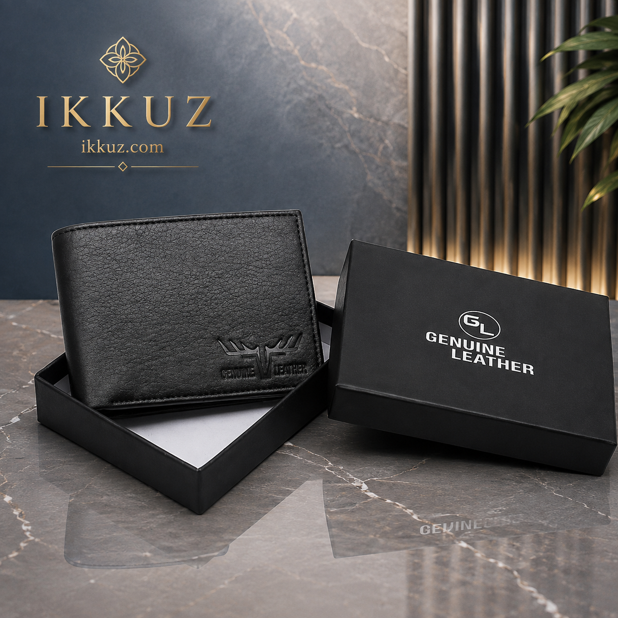 UrbanCraft Canvas &amp; Leather Bi-Fold Wallet for Men | Classic Slim Wallet