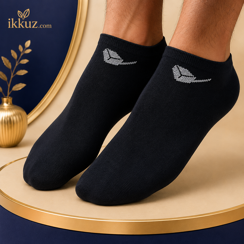 Cotton Blend Ankle Length Socks for Men &amp; Women | Multicolor Sports &amp; Casual Socks | Pack of 5 Pairs