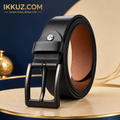 Classic Genuine Leather Belt for Men – Premium Black Formal &amp; Casual Belt
