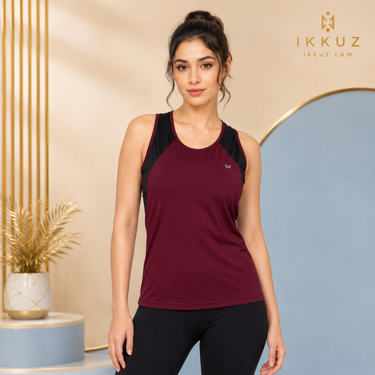 White Moon Women's Dry Fit Tank Top | Quick Dry Breathable Sleeveless Gym, Running, Yoga &amp; Workout Sports T-Shirt
