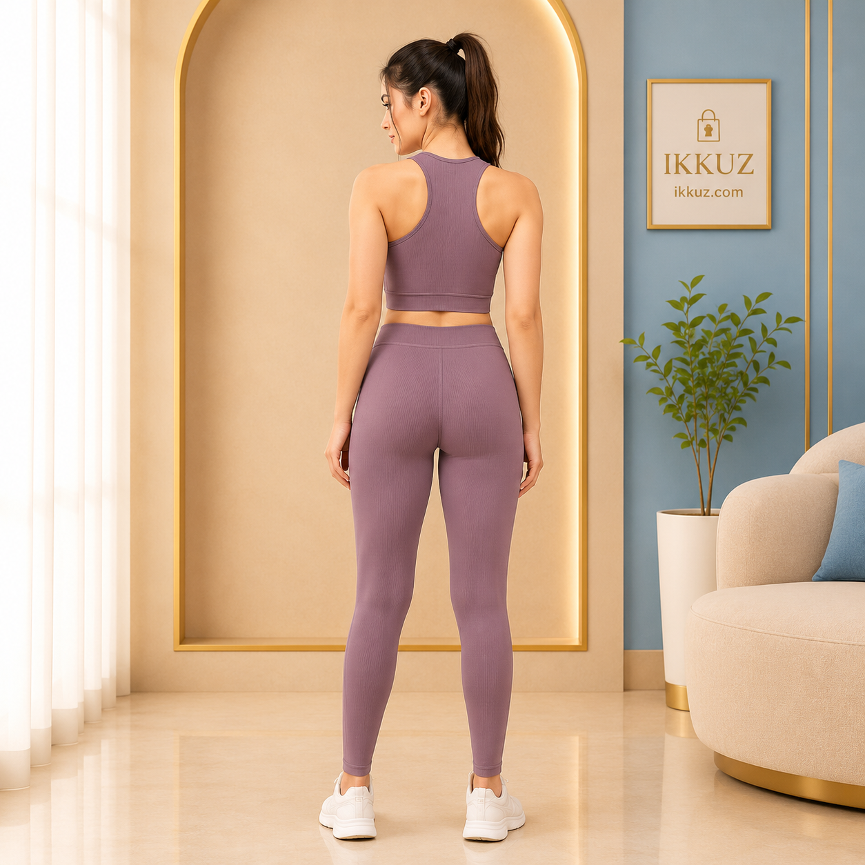 Women’s ActiveFit Padded Sports Bra &amp; Gym Leggings Co-Ord Set