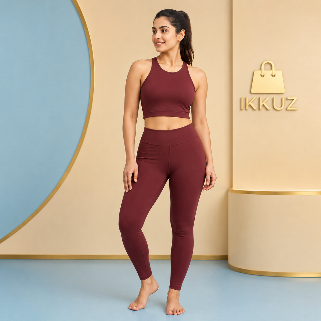 Women’s ActiveFit Padded Sports Bra &amp; Gym Leggings Co-Ord Set