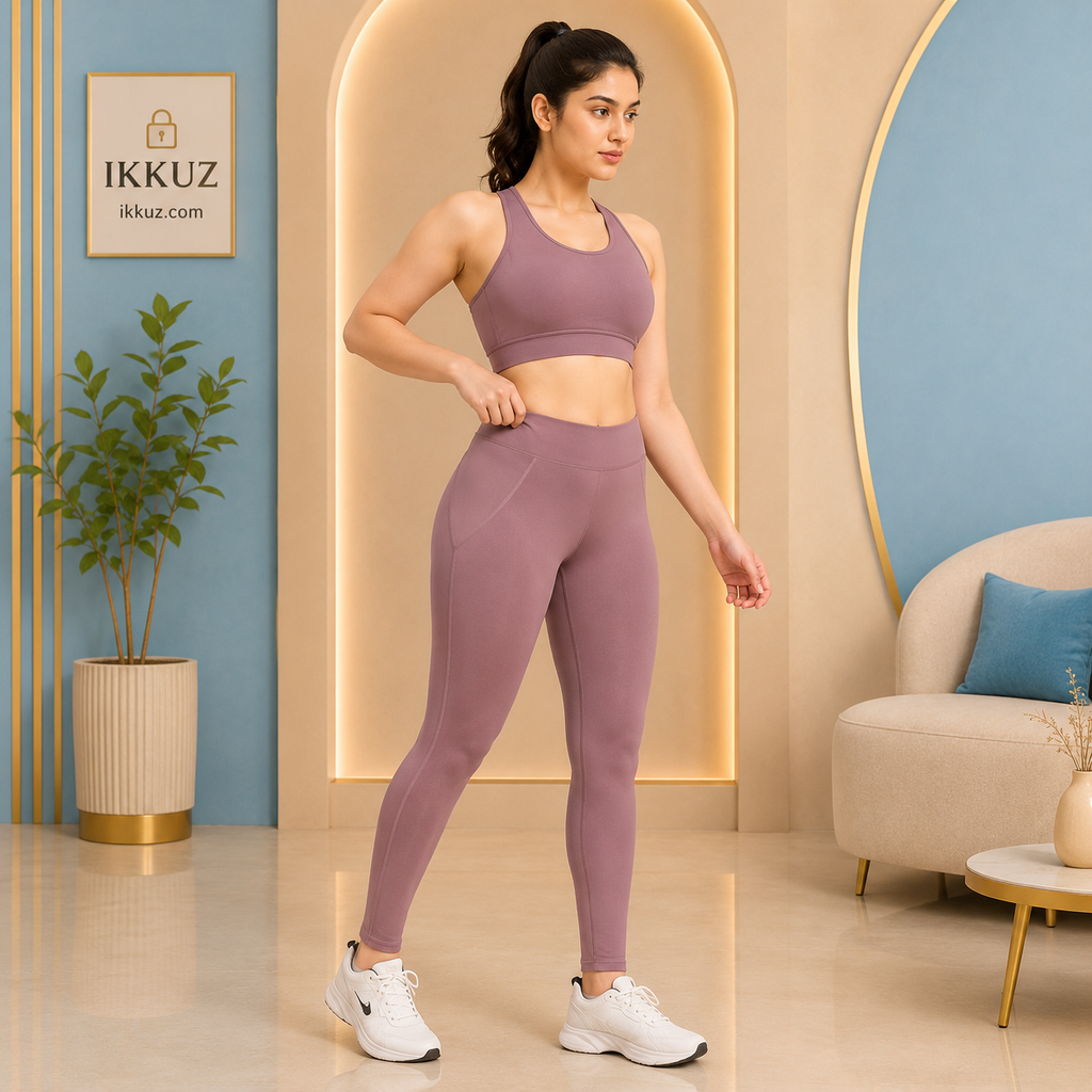 Women’s ActiveFit Padded Sports Bra &amp; Gym Leggings Co-Ord Set