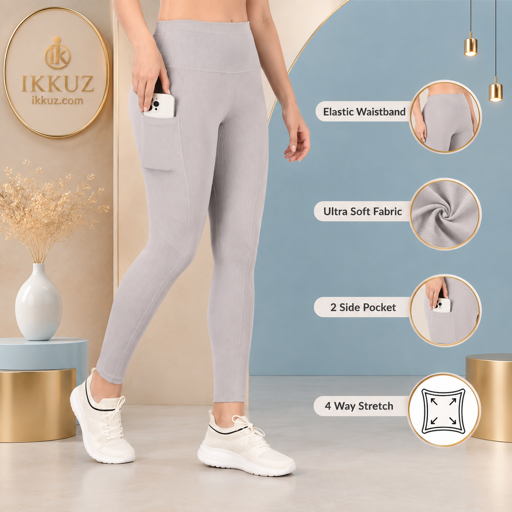 Women’s ActiveFit 4-Way Stretch Sports Leggings with Pocket