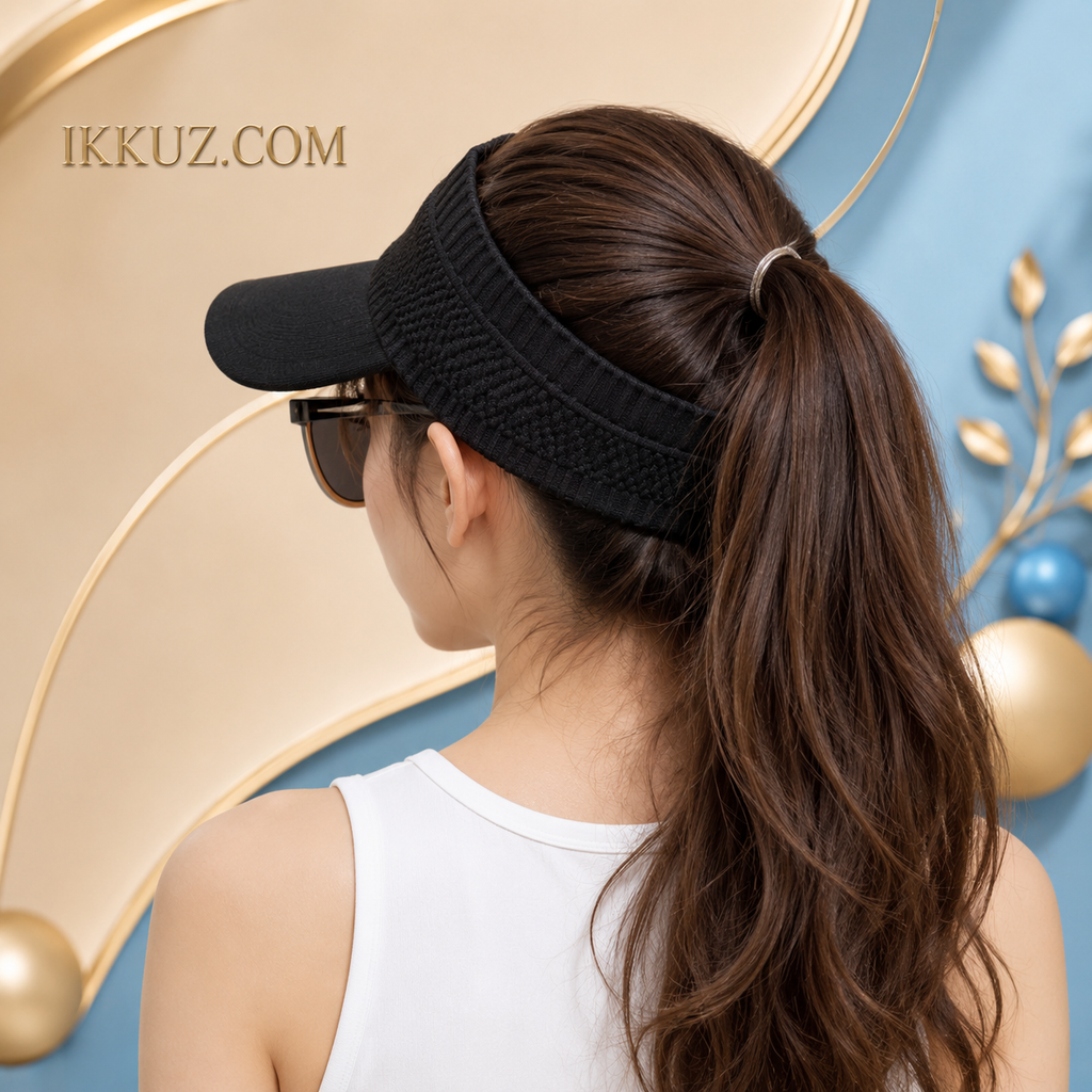 Women’s Sport Sun Visor Cap – Adjustable Lightweight UV Protection Hat