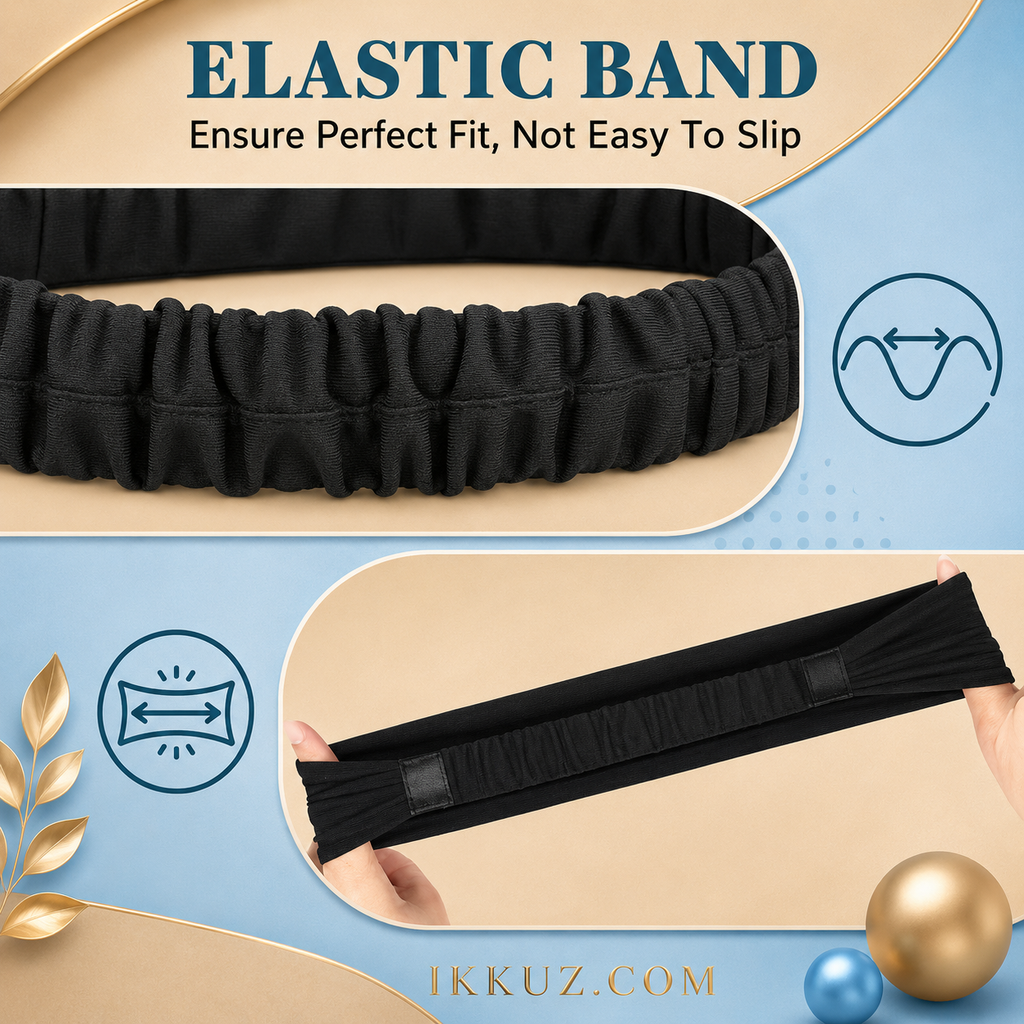 Unisex Elastic Sports Headband – Cotton Sweat-Wicking Hair Band for Running, Cycling, Gym &amp; Yoga | Pack of 2