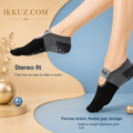 Women’s Five-Toe Non-Slip Yoga Socks – Cotton Blend Split-Toe Grip Socks with Backless Strap | 1 Pair