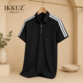 Premium Striped Polo T-Shirt for Men | Cotton Blend | Pack of 1