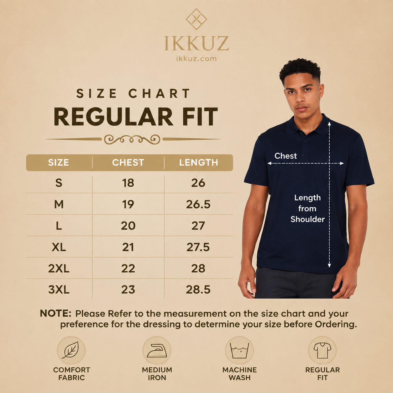 Signature Chain Zip Polo T-Shirt for Men | Premium Cotton Blend | Regular Fit