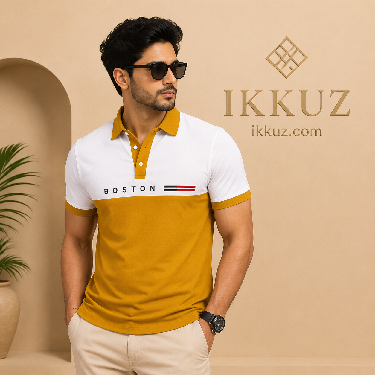 Premium Printed Polo T-Shirt for Men | Regular Fit | Everyday Casual Wear